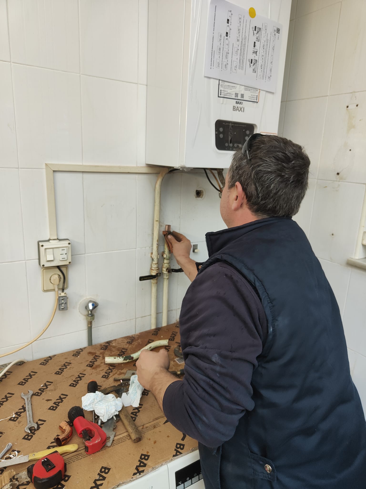 Instalación de calefacción de gas en vivienda por técnico certificado de Belich en Murcia